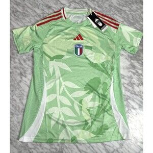 Adidas Italy italia Jersey Team Womens Soccer Futbol Shirt JF0600 Small NEW